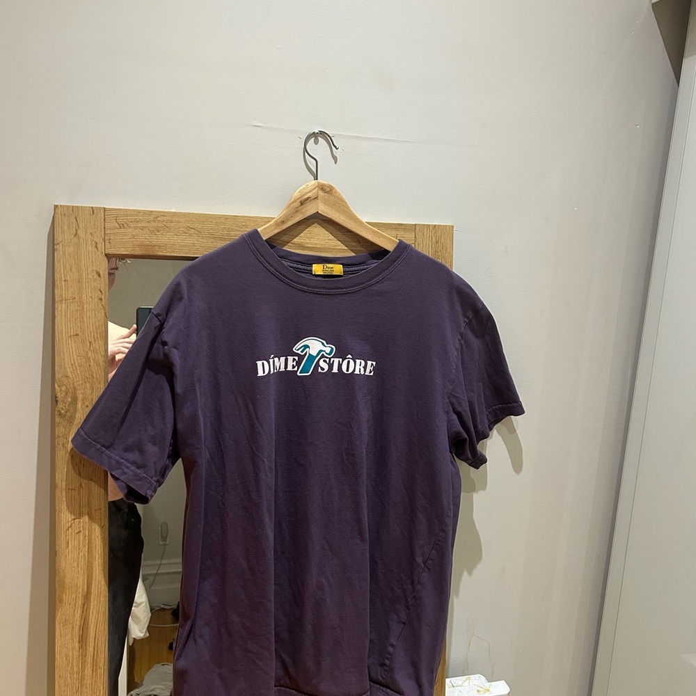 Dime Store Men's Purple Short Sleeve Tee